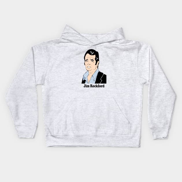 THE ROCKFORD FILES FAN ART!! Kids Hoodie by cartoonistguy